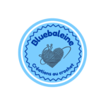 Home logo Blue Baleine créations crochet accessoires faits main