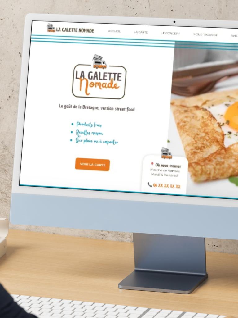 création site foodtruck Bretagne galettes design site internet restauration