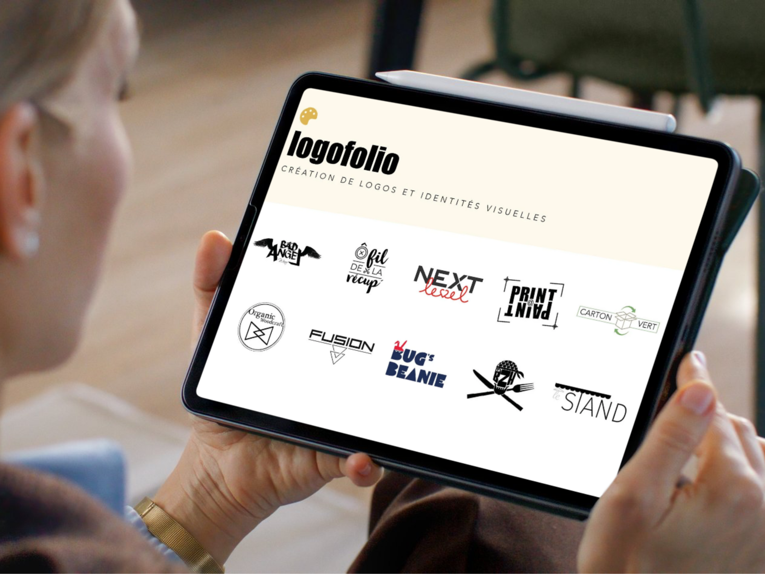 mockup logo folio identité visuelle